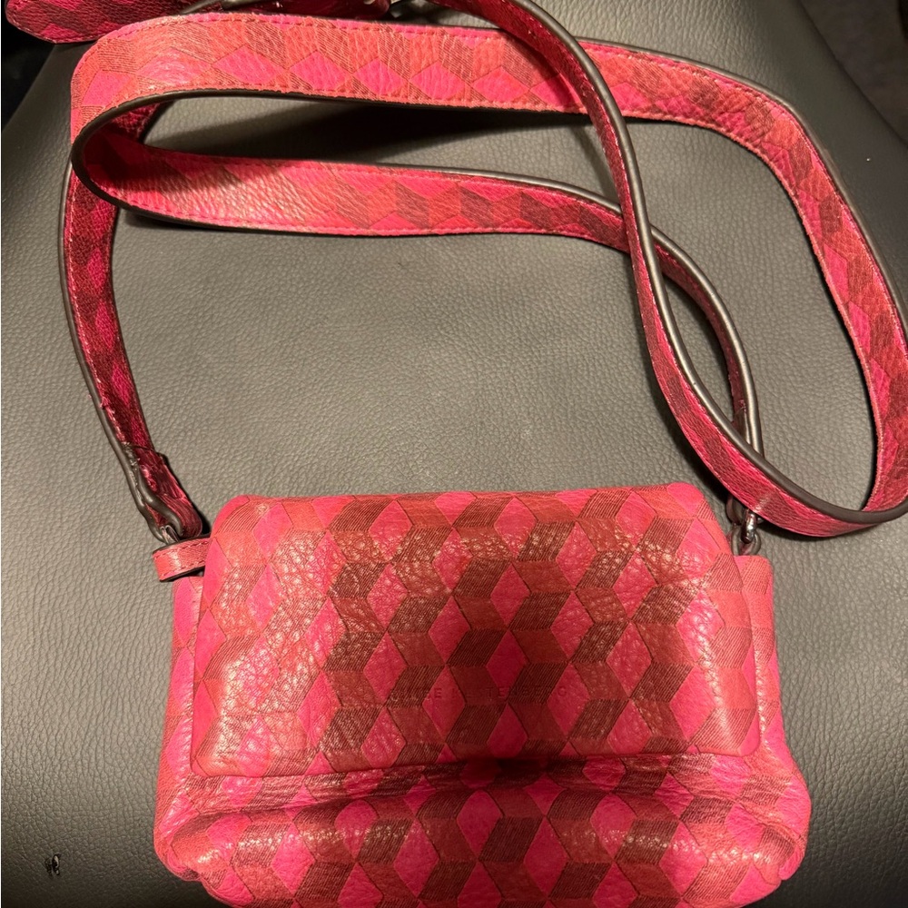 Aimee Kestenberg Pink and Brown Crossbody Bag